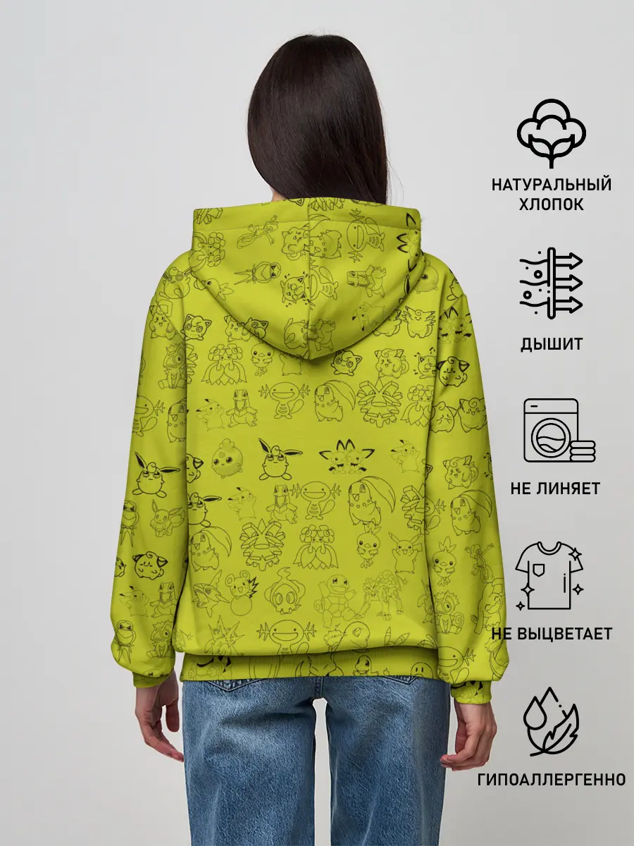 Женское худи / покемоны