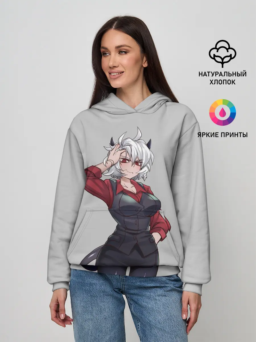 Женское худи / Malina рука на голове Helltaker