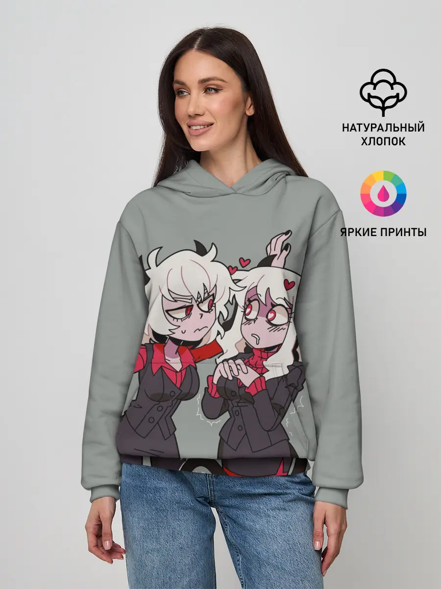 Женское худи / Здрада разговаривает Helltaker