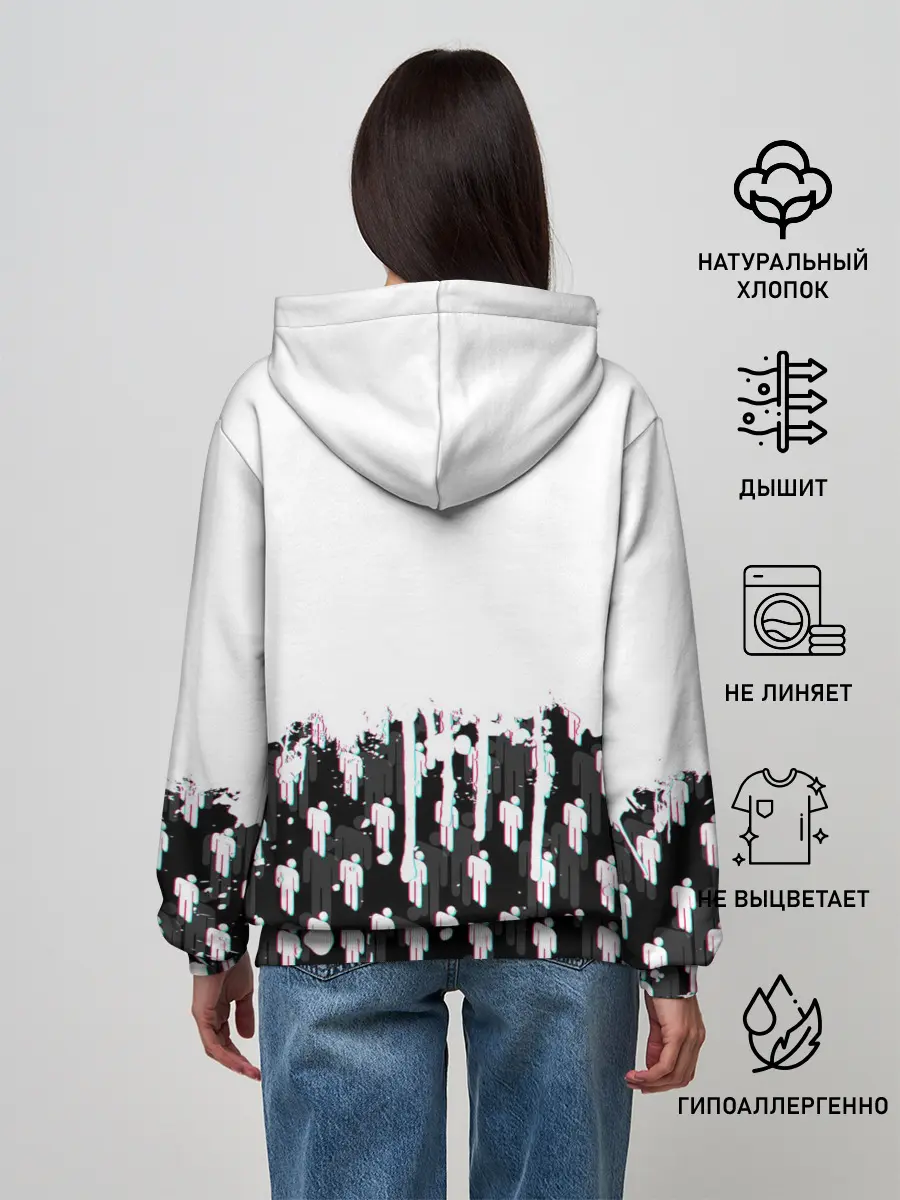Женское худи / BILLIE EILISH GLITCH
