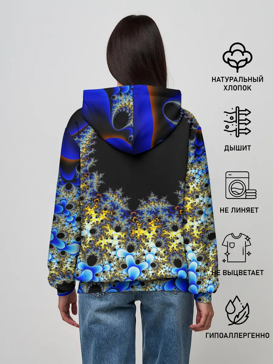 Женское худи / Фрактальная материя l Fractal