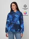 Женское худи / Blue Abstraction