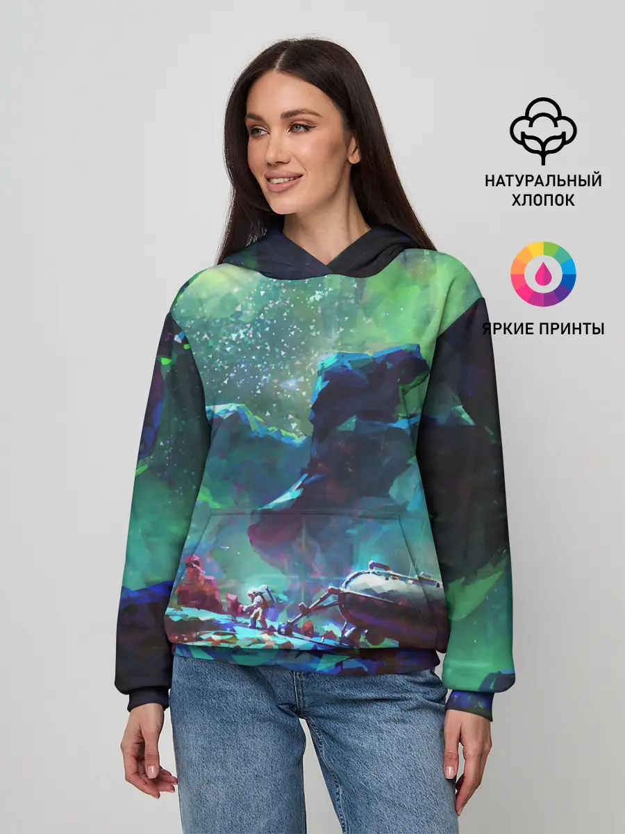 Женское худи / КОСМОС:КОСМОНАВТ