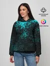Женское худи / БРЫЗГИ-КРАСОК НЕОН