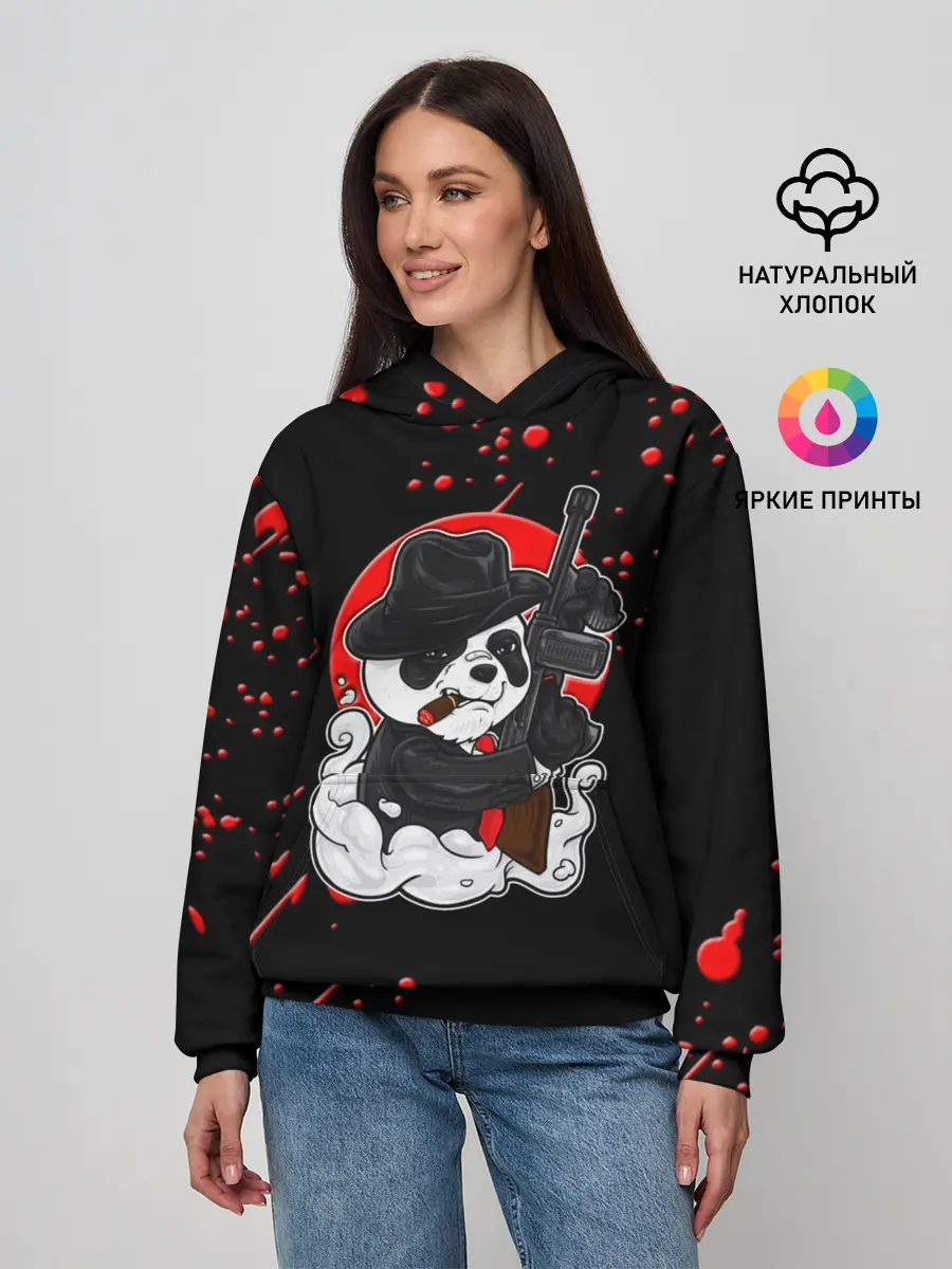 Женское худи / Панда Мафиози