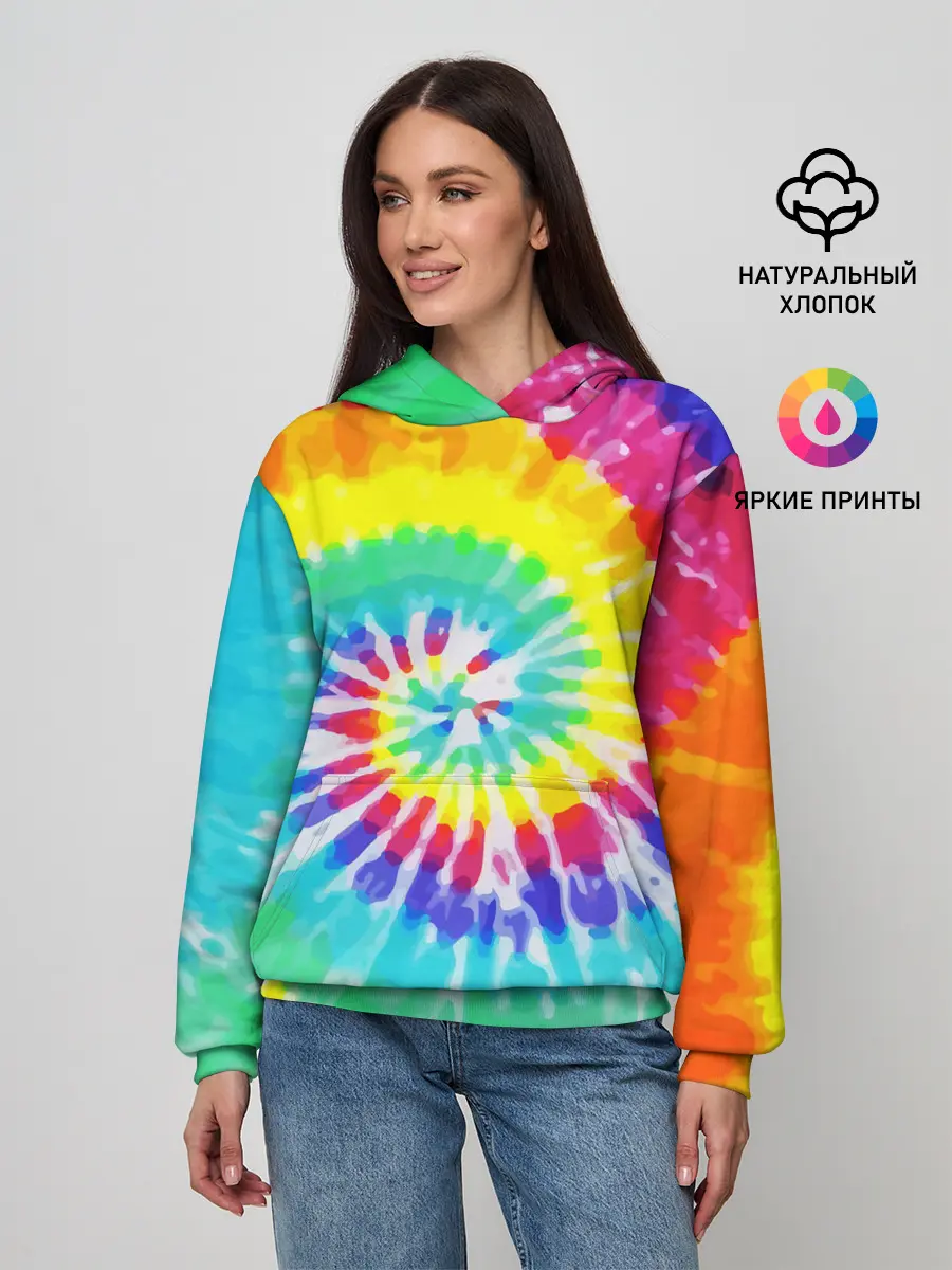 Женское худи / TIE-DYE СТЕНА