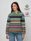 Женское худи / РАзноцыетные линии полосы хаос