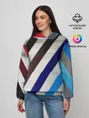 Женское худи / Косые линии полосы крупные