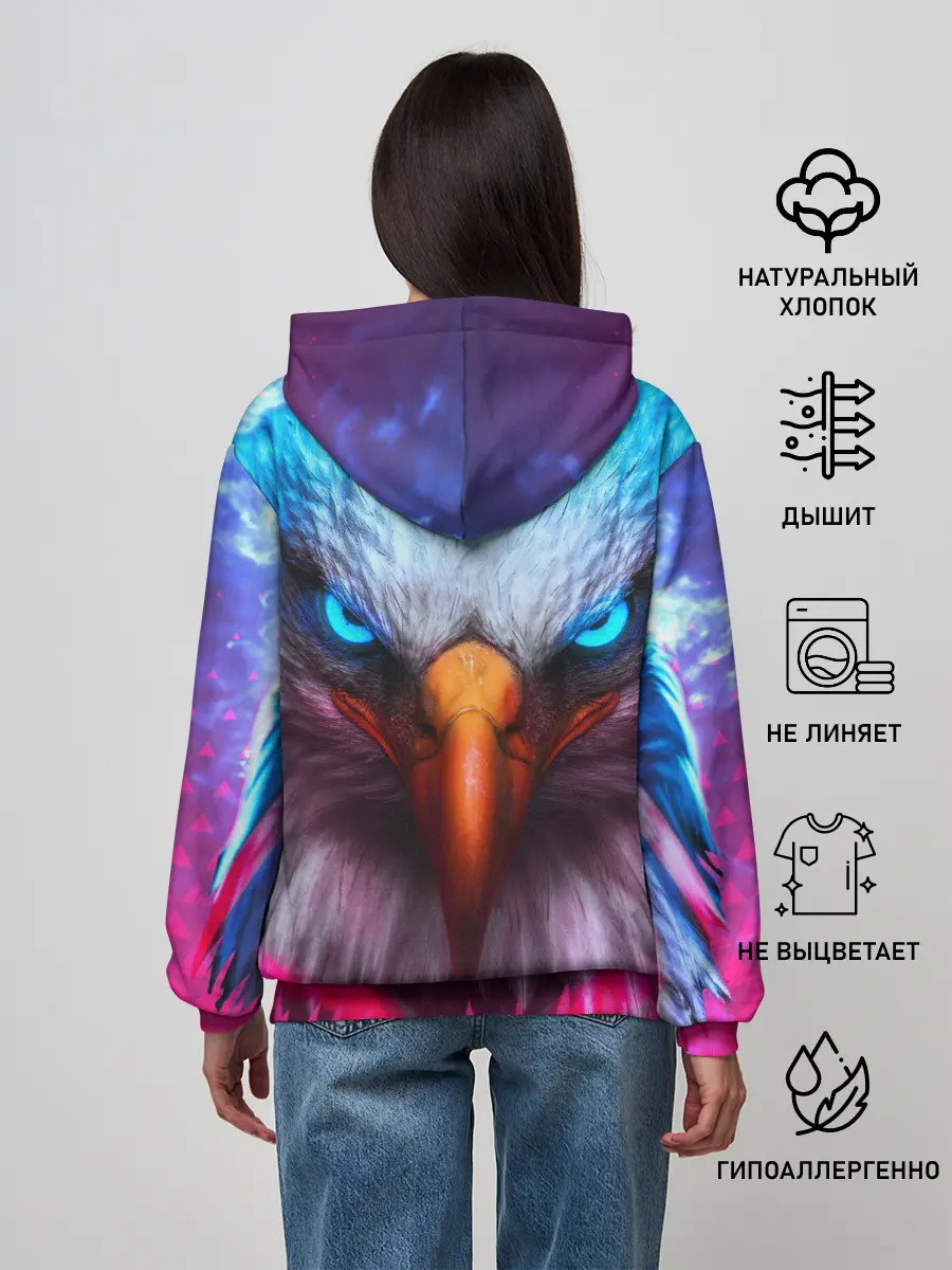 Женское худи / Взгляд орла