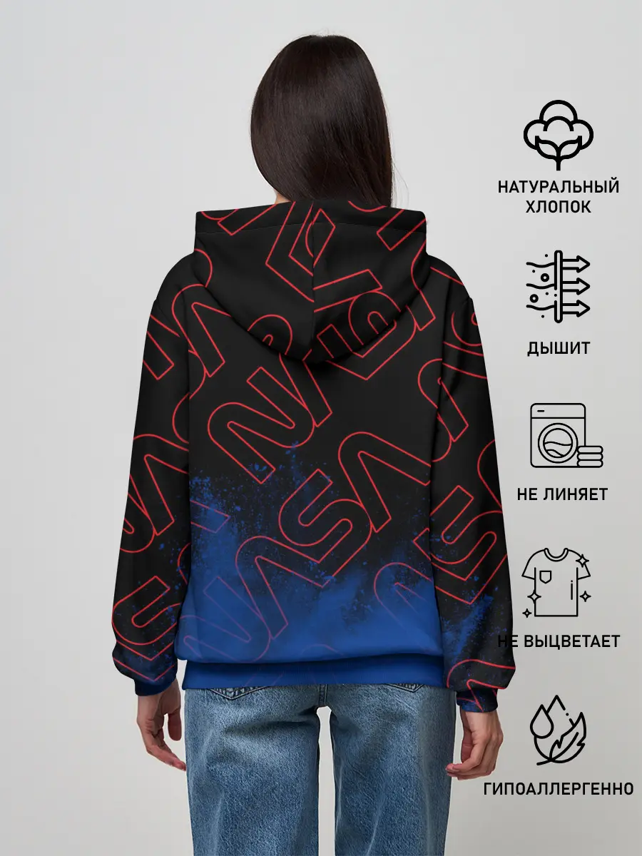 Женское худи / NASA / НАСА