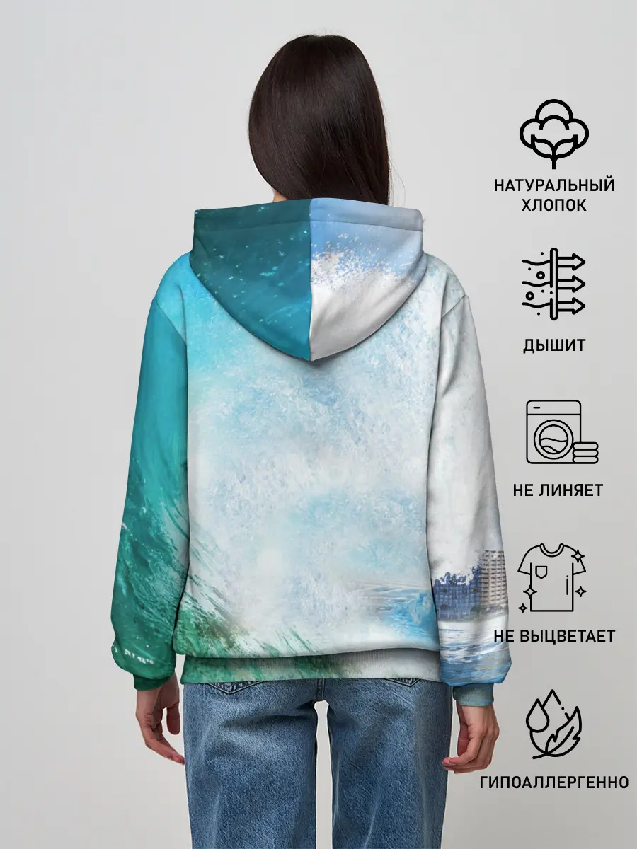 Женское худи / Волны | Океан
