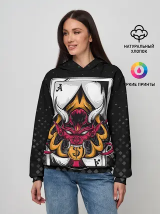 Женское худи / Карточный дьявол