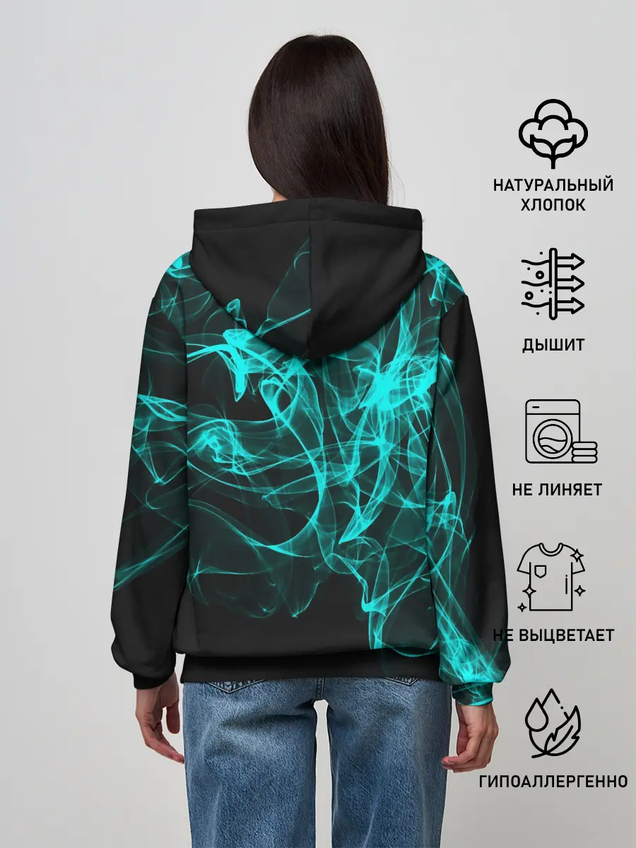 Женское худи / НЕОНОВЫЙ ДЫМ