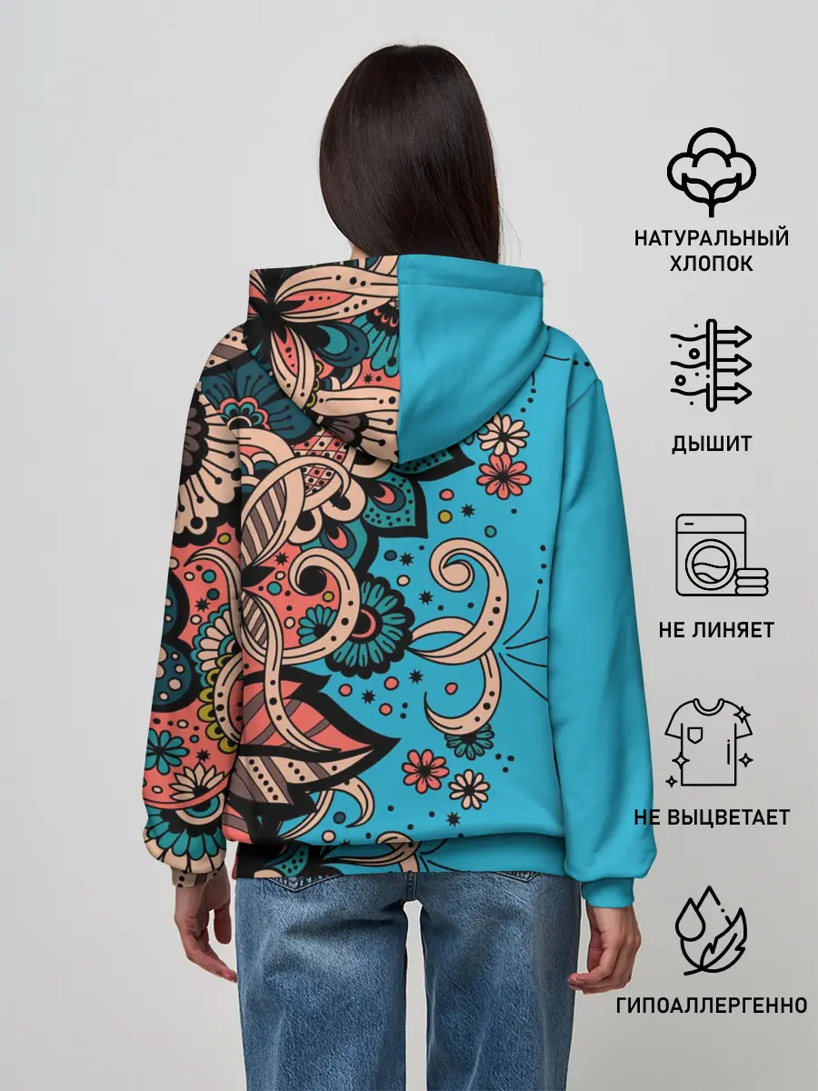 Женское худи / Цветочная фантазия