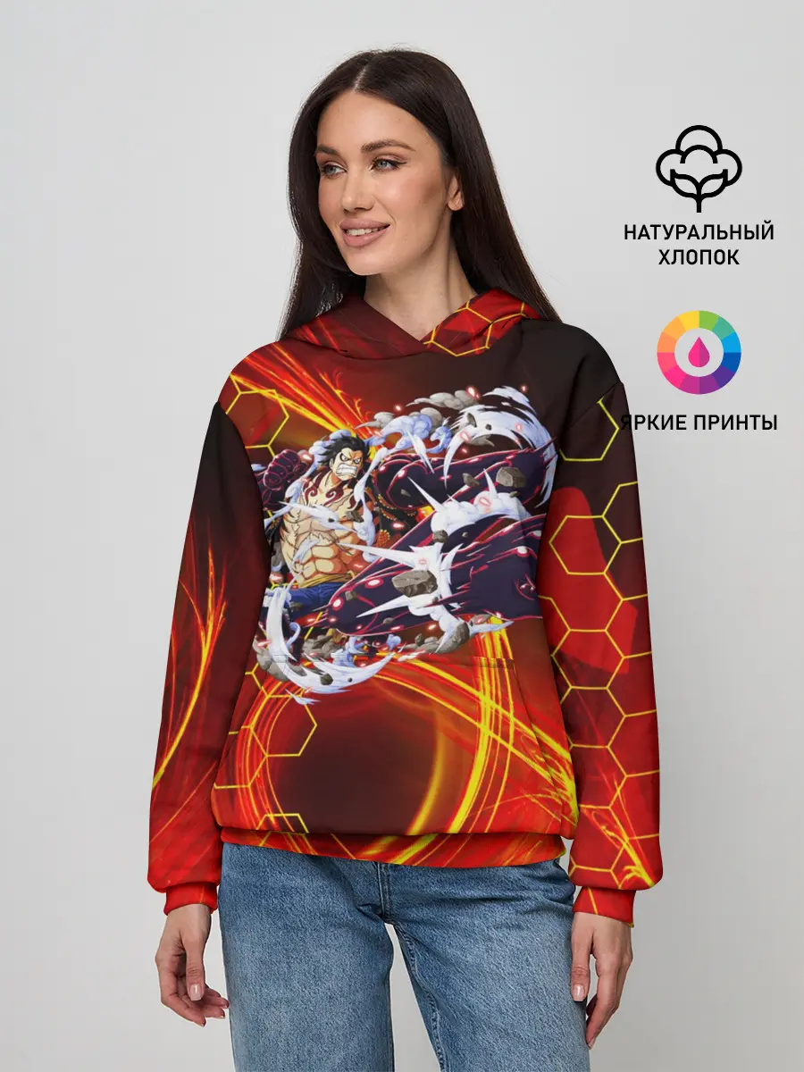 Женское худи / Ван Пис | Луффи 4 гир