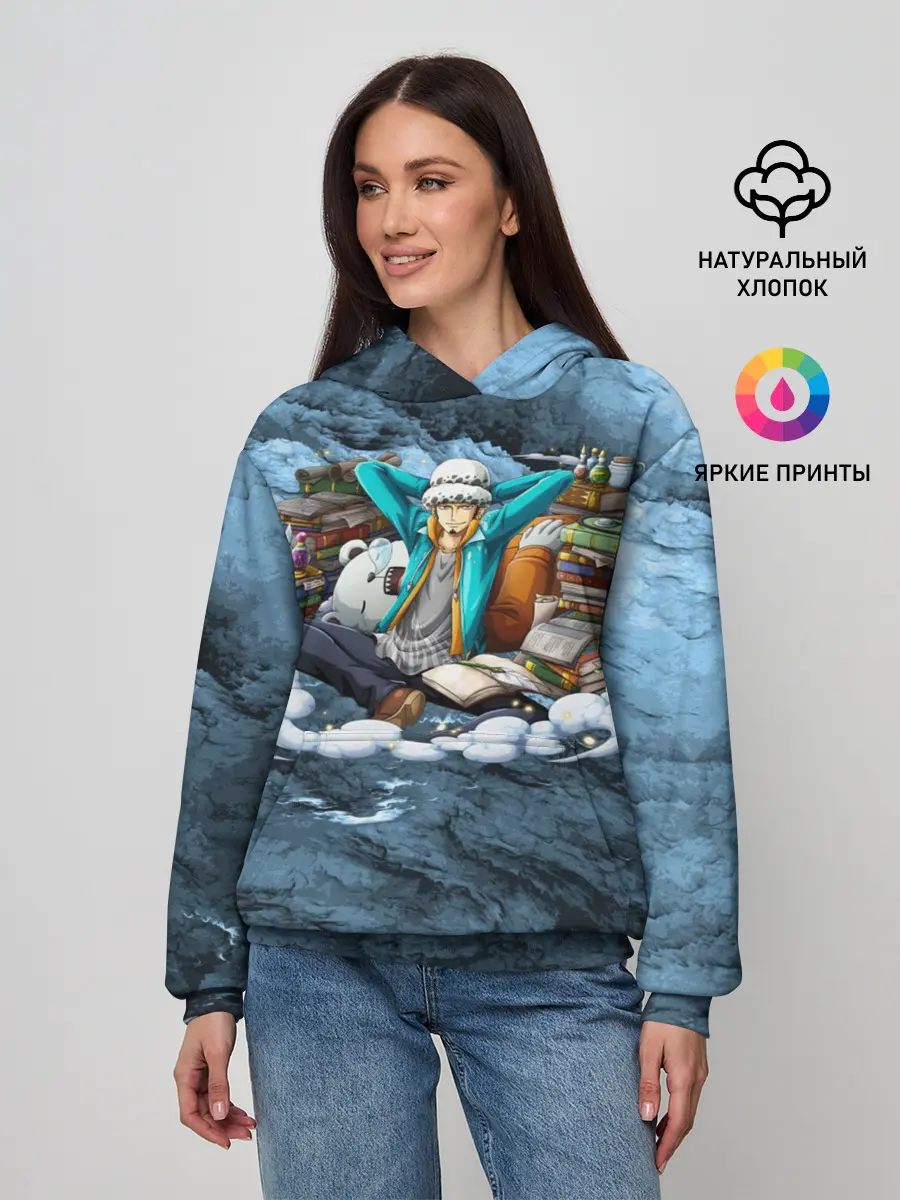 Женское худи / One Piece | Trafalgar Law