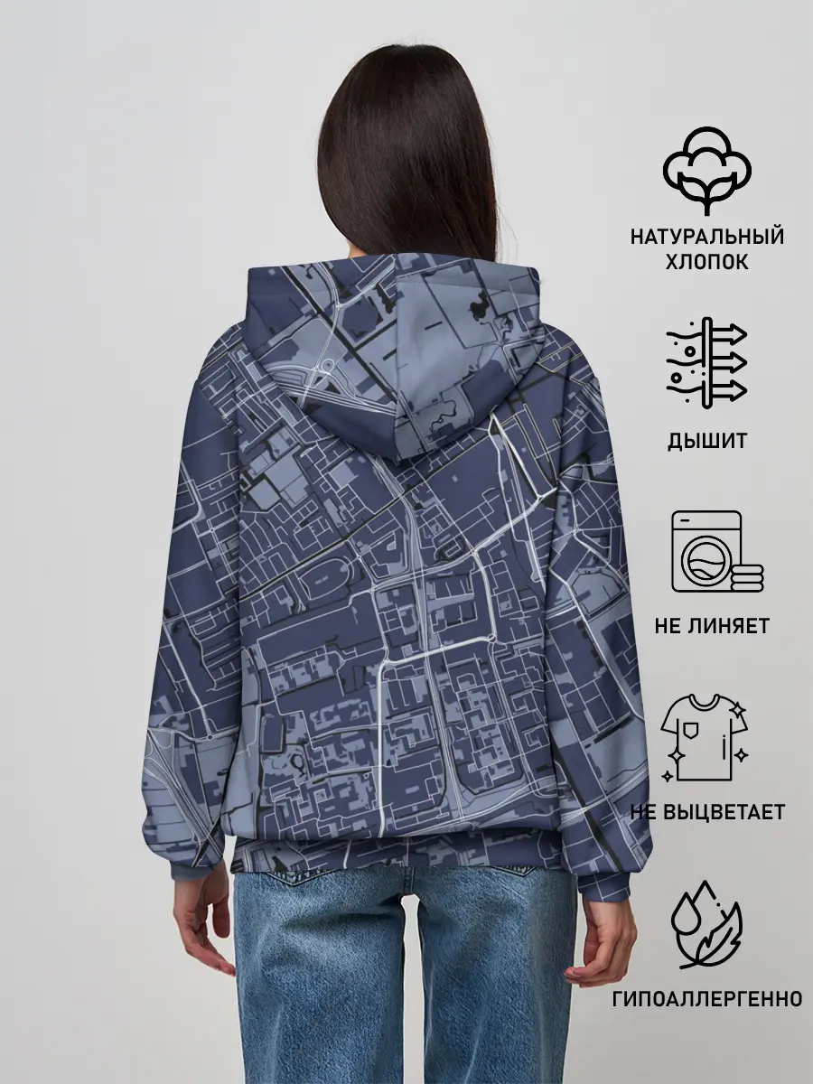 Женское худи / генплан города