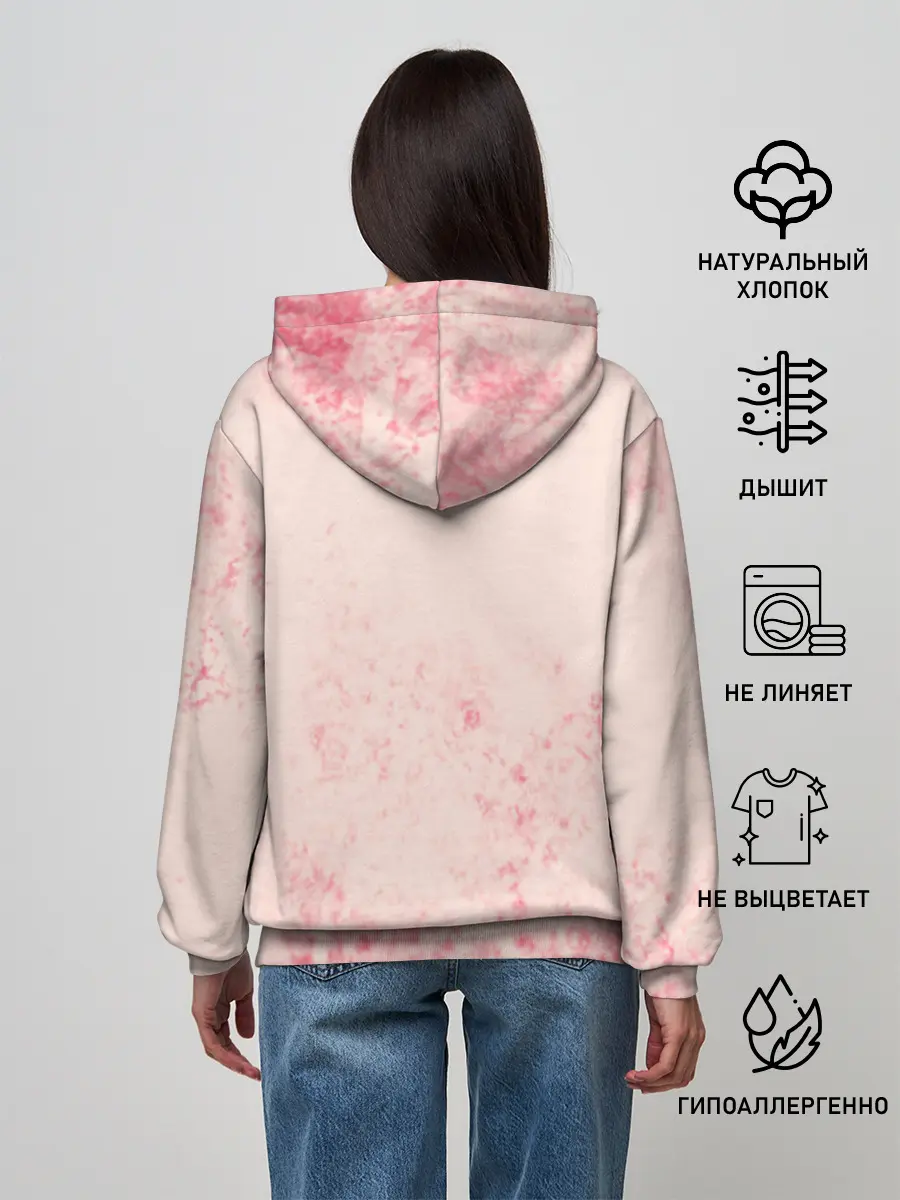 Женское худи / Love Pug | Люблю мопса