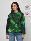Женское худи / DIGITAL NEON GREEN
