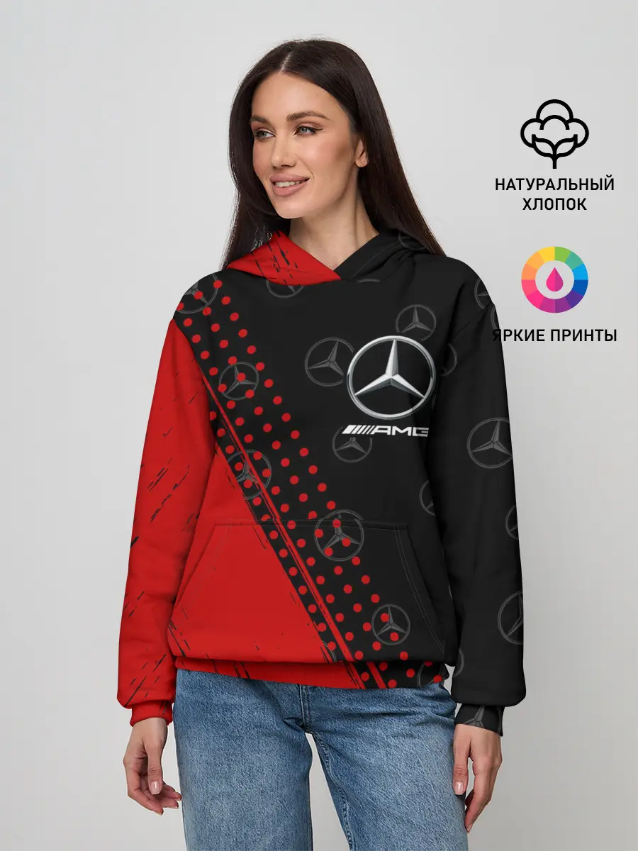 Женское худи / MERCEDES / МЕРСЕДЕС
