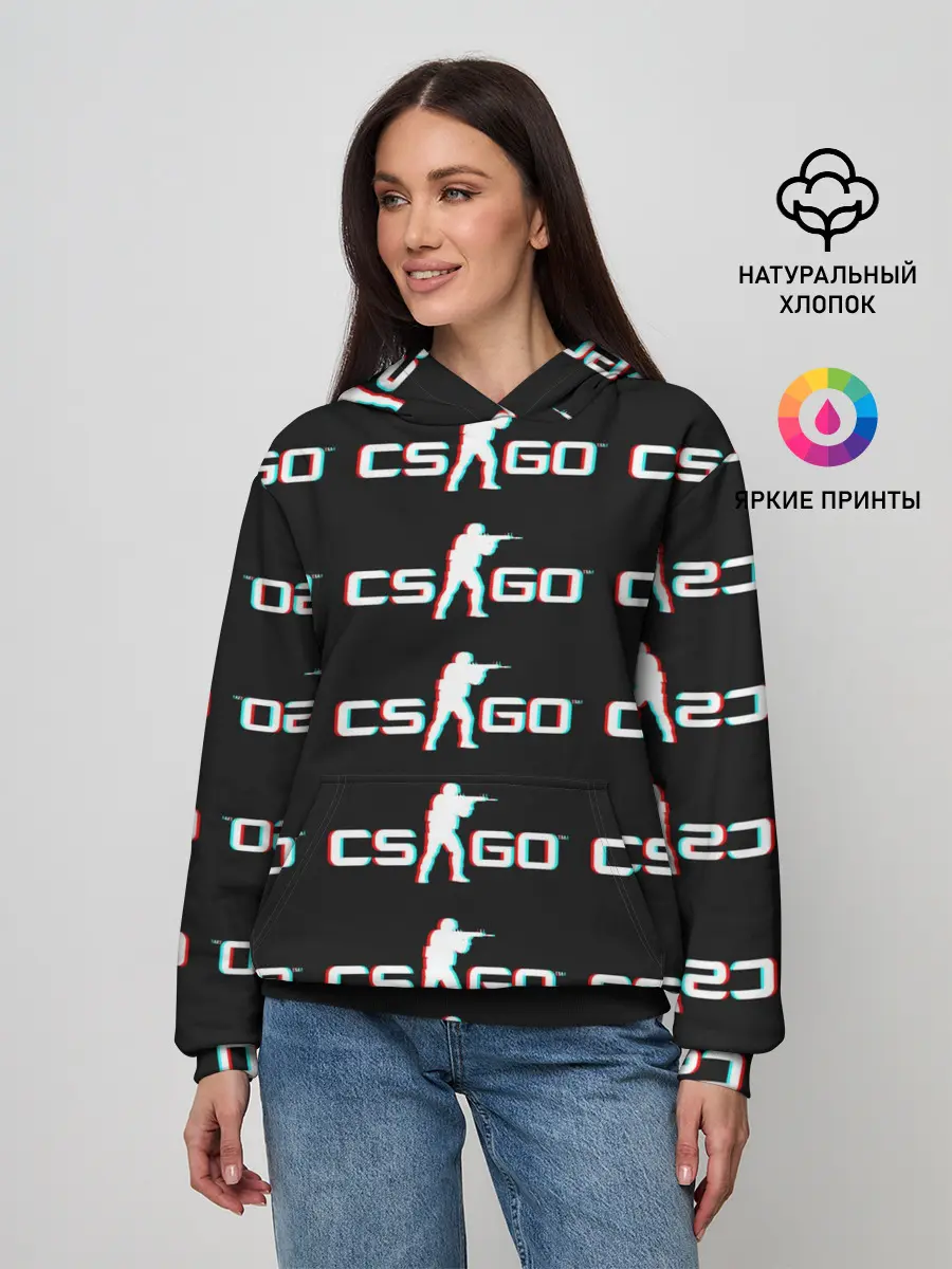 Женское худи / CSGO GLITCH LOGO