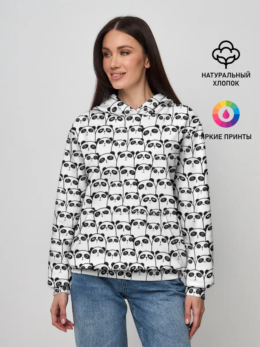 Женское худи / ПАНДЫ