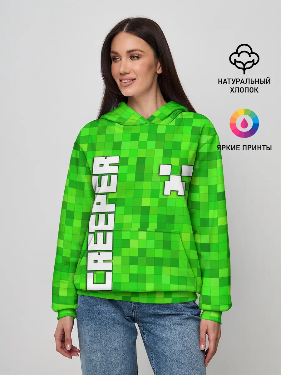 Женское худи / MINECRAFT CREEPER