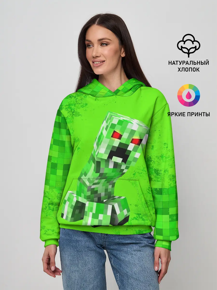 Женское худи / MINECRAFT CREEPER
