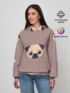 Женское худи / Мопсины мордашки