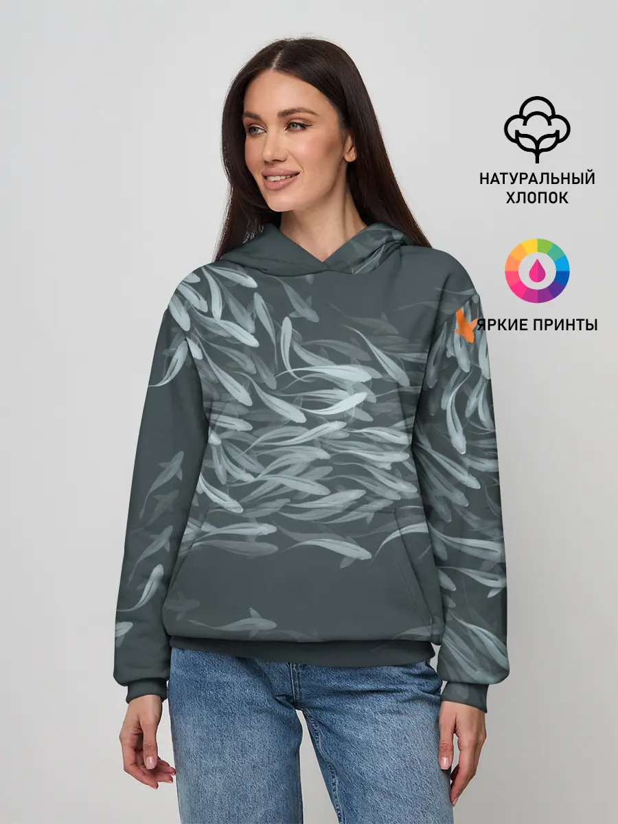 Женское худи / Рыбы