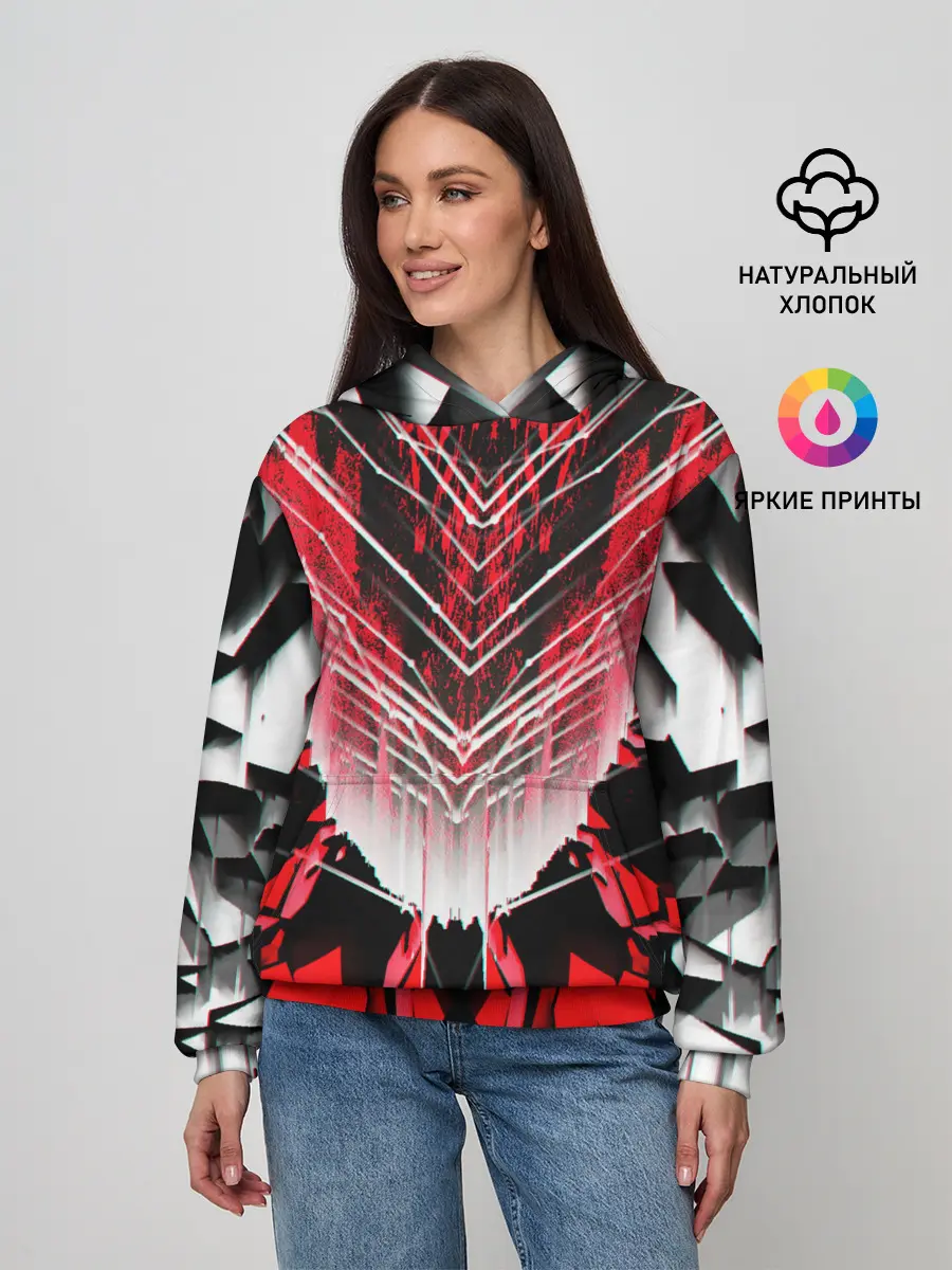 Женское худи / STRIPES GEOMETRY