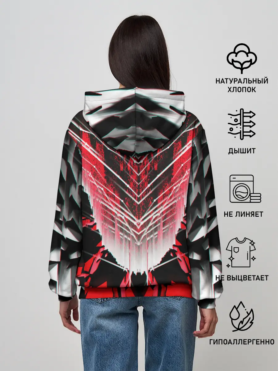 Женское худи / STRIPES GEOMETRY