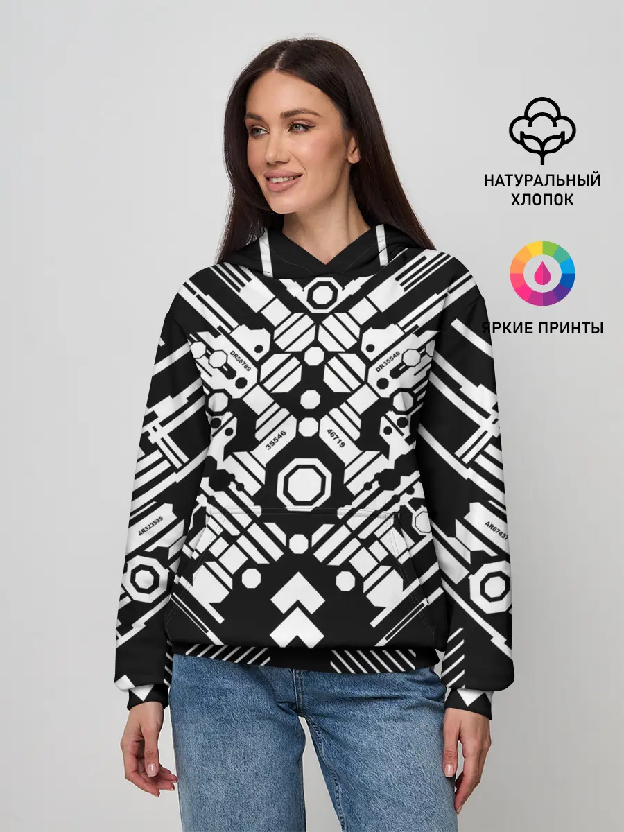 Женское худи / двигатель киберпанк