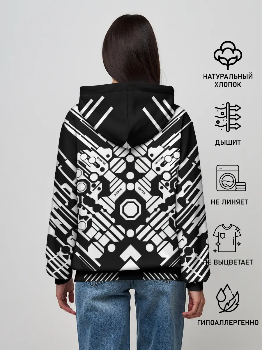 Женское худи / двигатель киберпанк