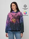 Женское худи / Трава растения закатный свет