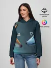Женское худи / ЛИСА И ВОЛК