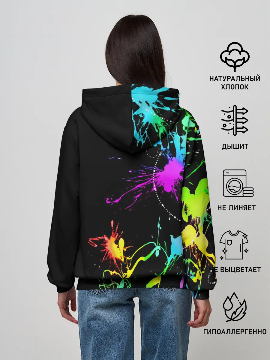 Женское худи / НЕОНОВЫЕ КРАСКИ