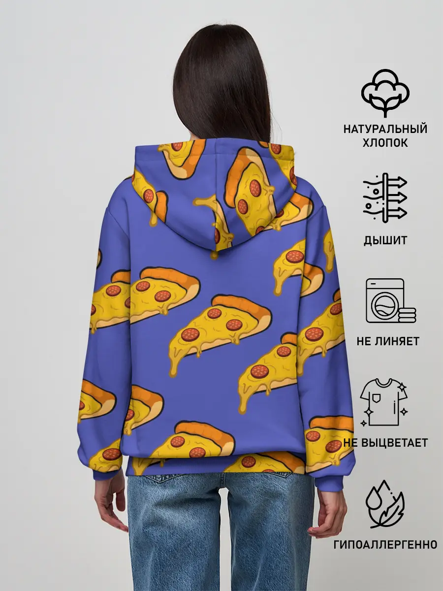 Женское худи / Кусочки пиццы