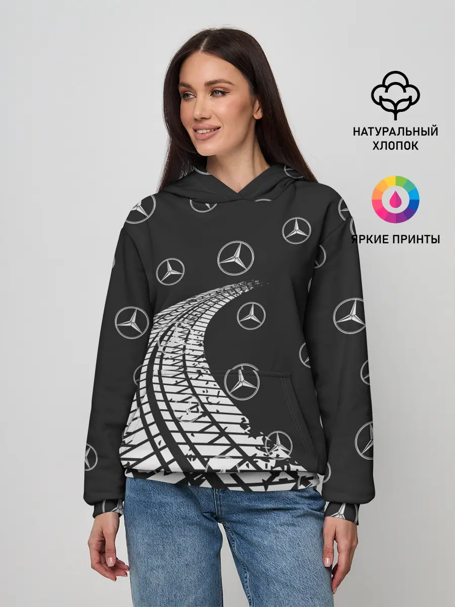 Женское худи / MERCEDES / МЕРСЕДЕС