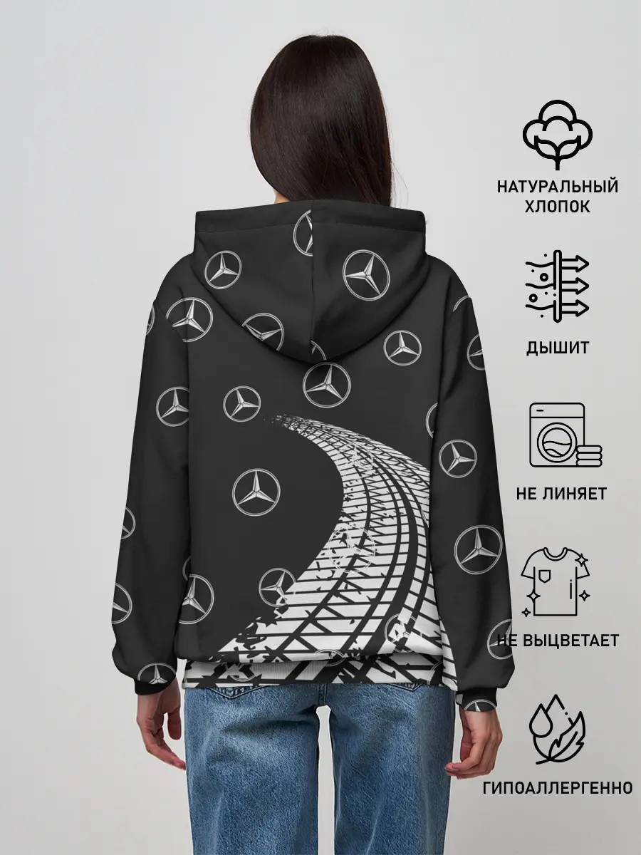 Женское худи / MERCEDES / МЕРСЕДЕС