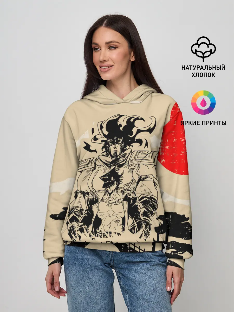 Женское худи / JOJO BIZARRE ADVENTURE | ПРИКЛЮЧЕНИЯ ДЖОДЖО