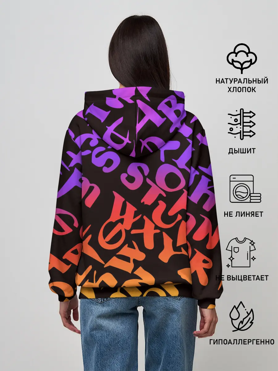 Женское худи / KILLA фиолетовая