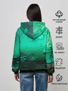 Женское худи / Зеленые капли клетки