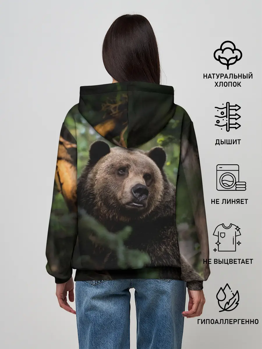 Женское худи / Медведь