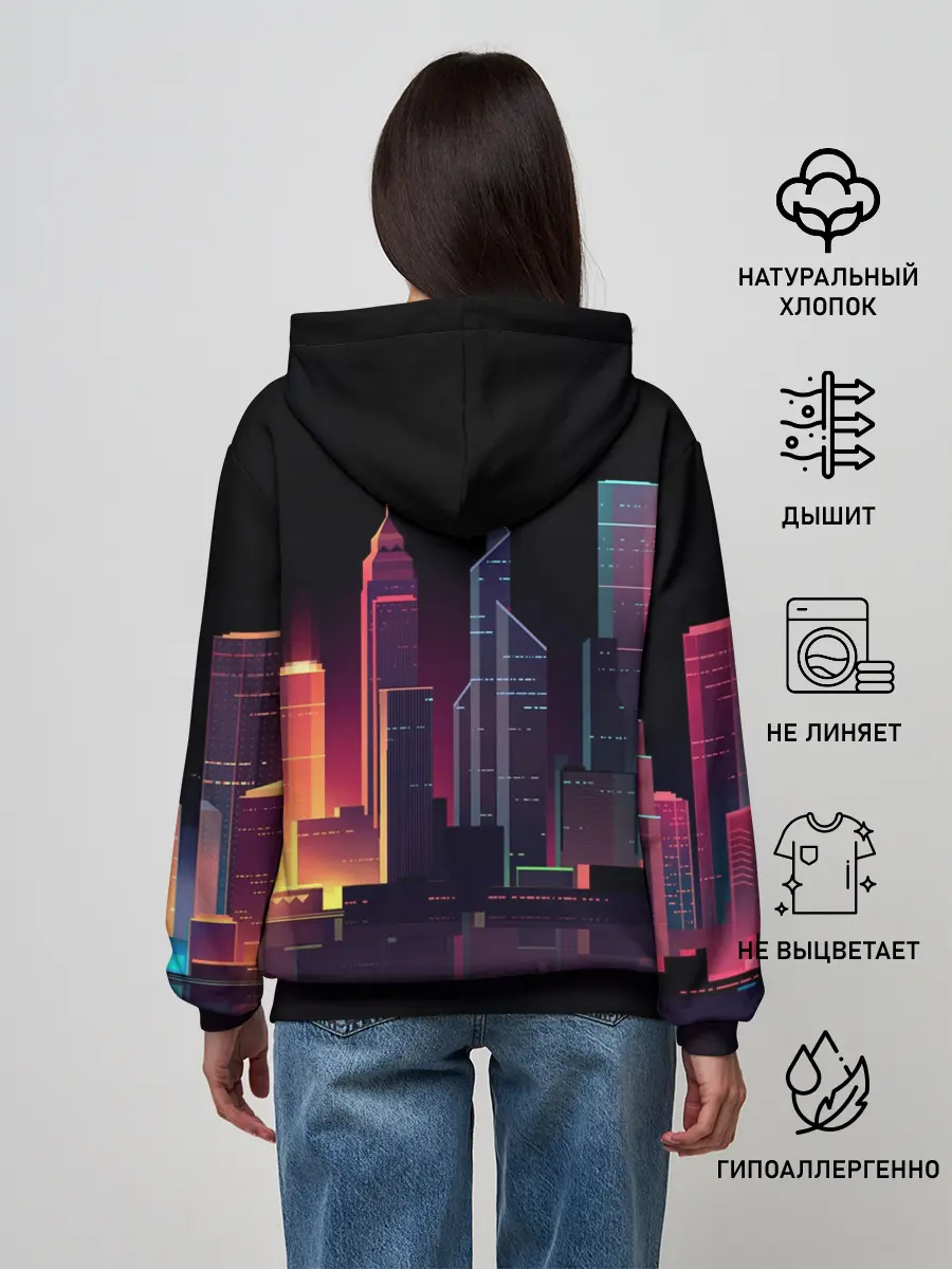 Женское худи / Neon City