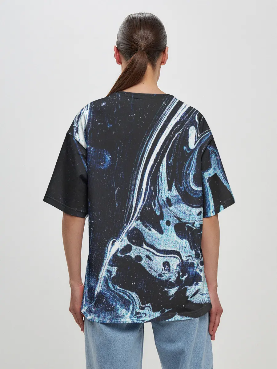 Женская футболка оверсайз / Текстура