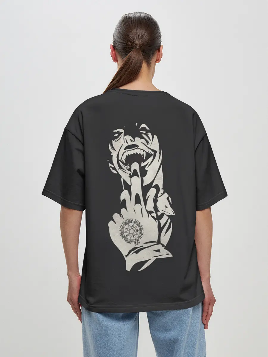 Женская футболка оверсайз / Алукард HELL