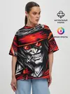 Женская футболка оверсайз / ALUCARD IN RED