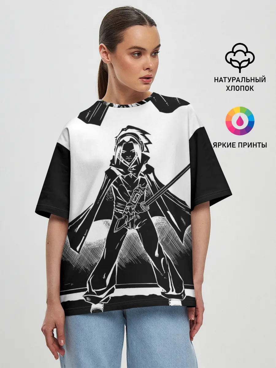 Женская футболка оверсайз / Шаман Кинг