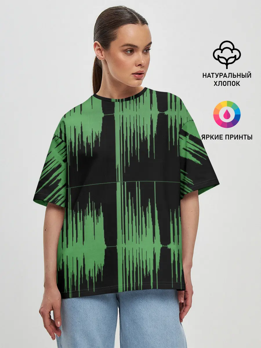 Женская футболка оверсайз / AUDIOWAVE